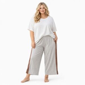 PACT Organic Cotton Cropped Wide Leg Lounge Pants XXL